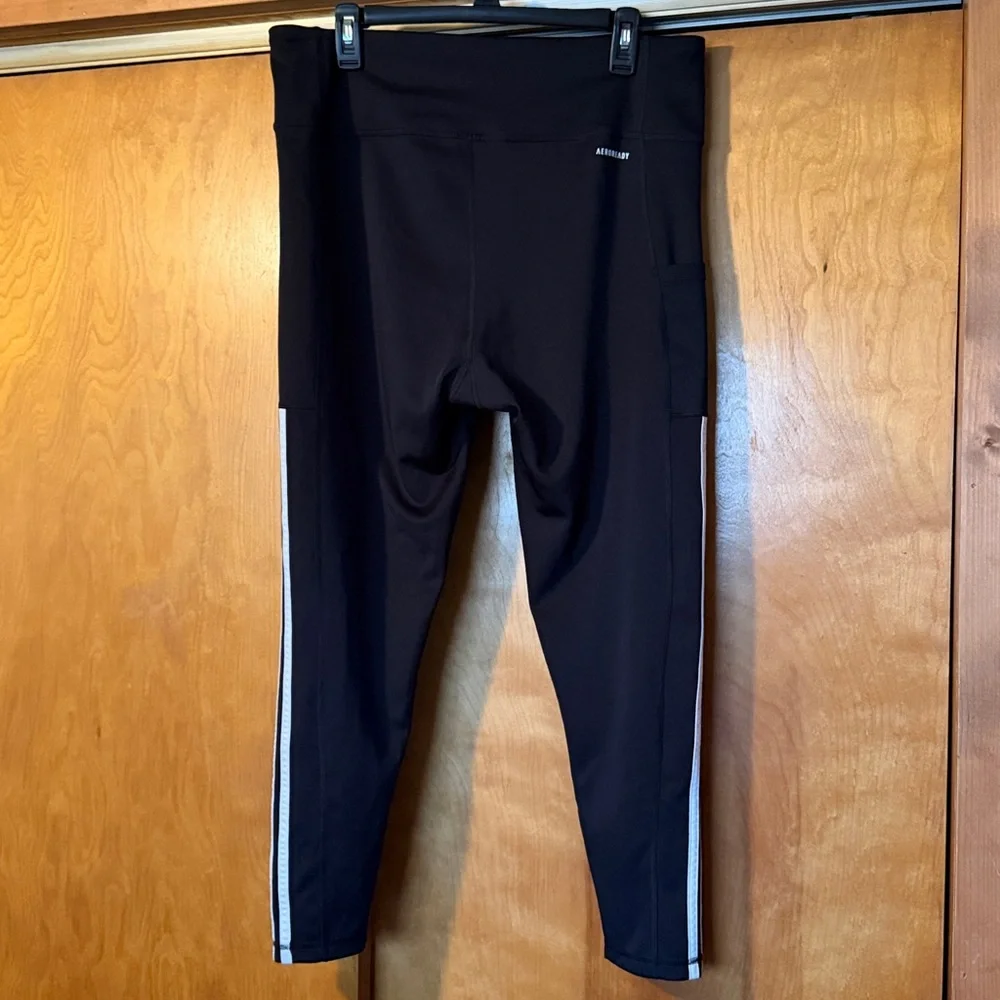 Adidas AEROREADY Three Stripe 7/8 Leggings - Picture 2 of 8